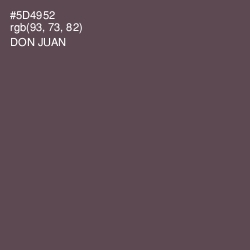 #5D4952 - Don Juan Color Image